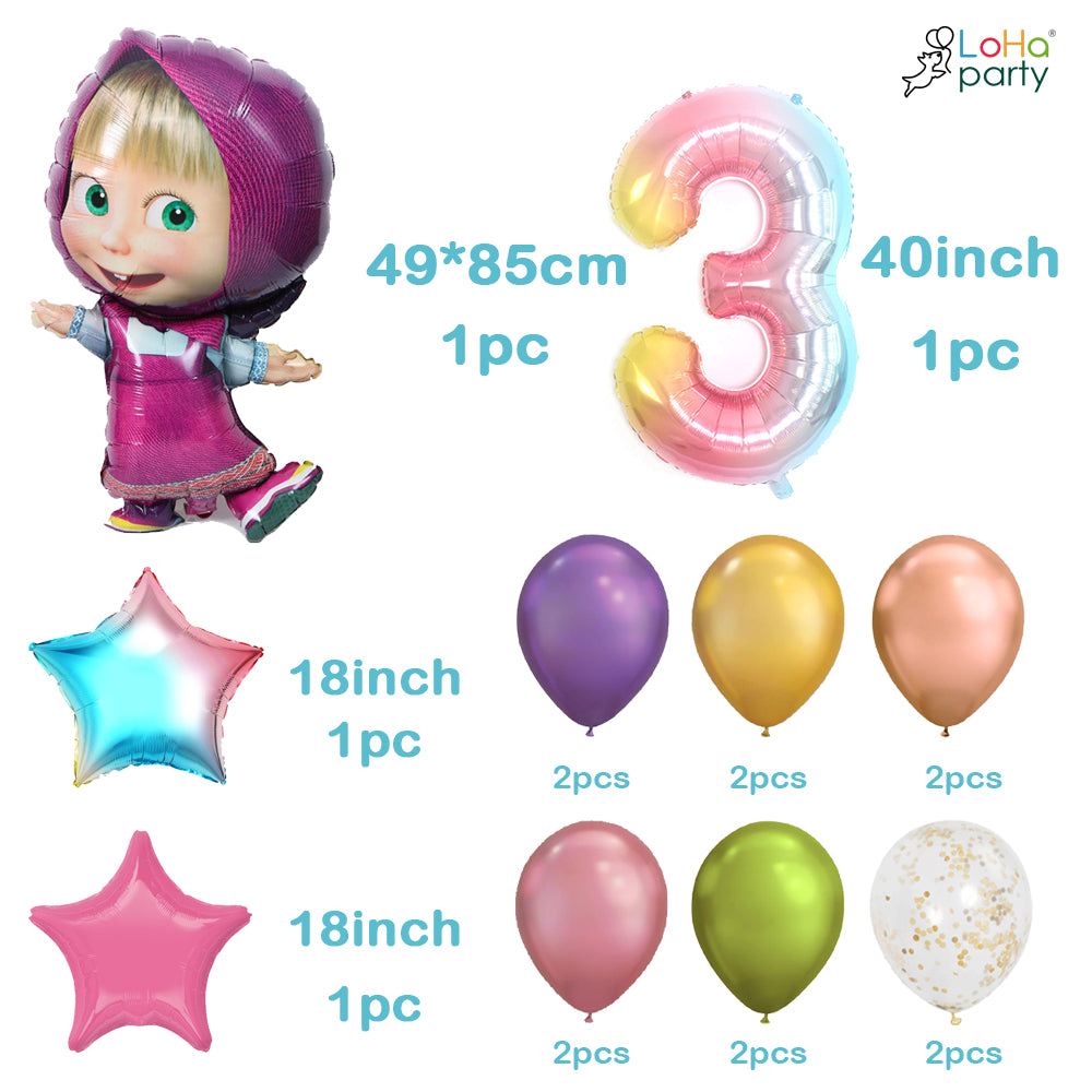 Masha balloon set