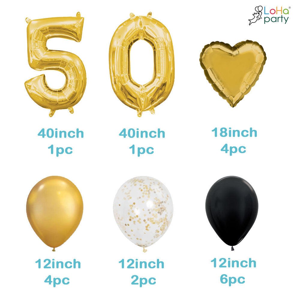 Happy birthday Number balloon set