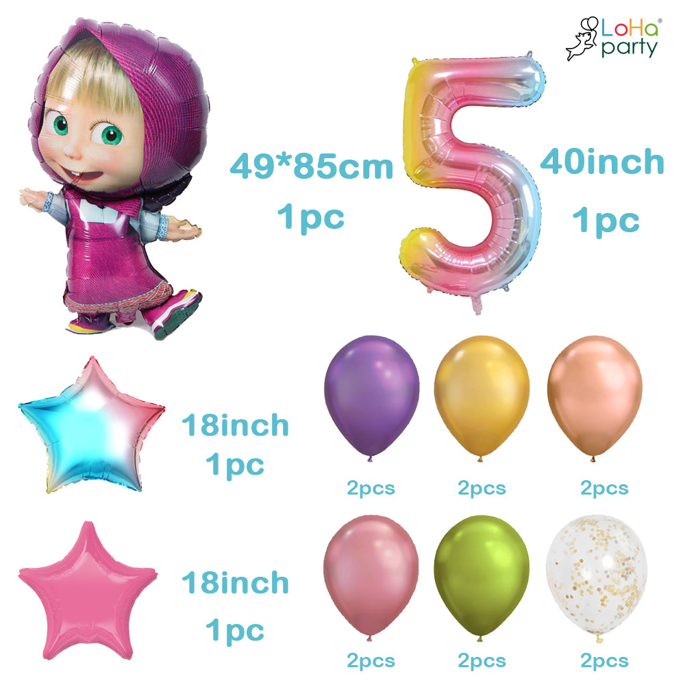 Masha balloon set