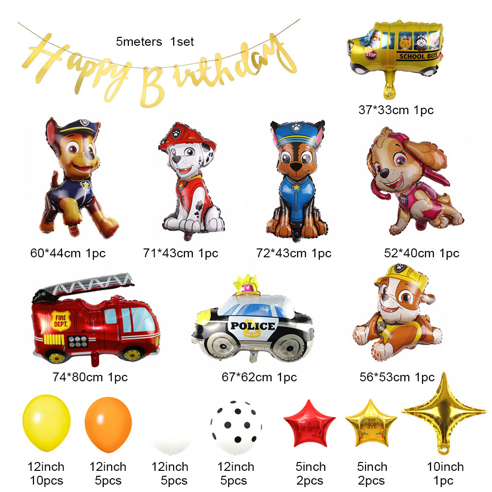 Dog patrol balloon set