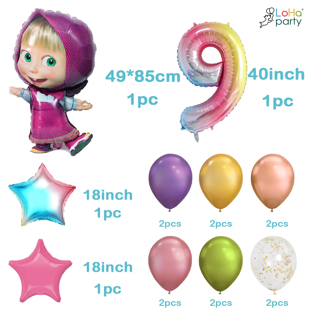 Masha balloon set