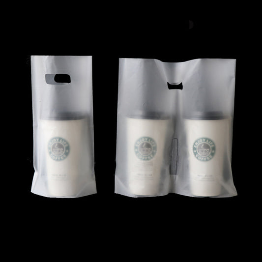 Biodegradable milk tea doggy bag