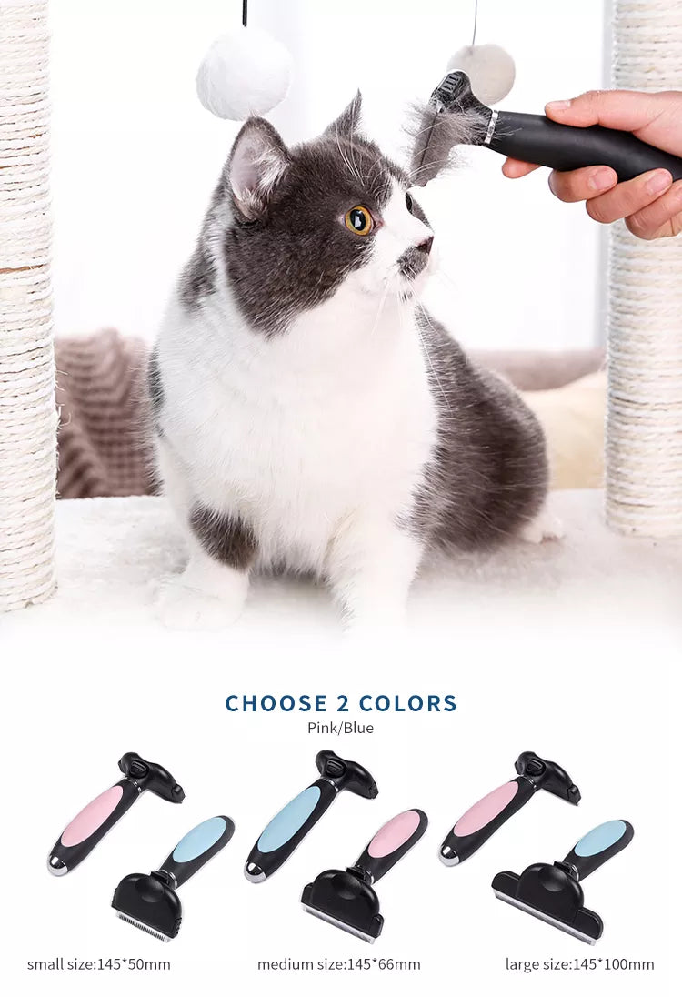 Pet grooming brush