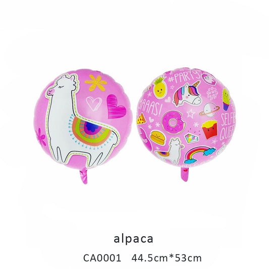 18inch alpaca round balloon MOQ 50PCS