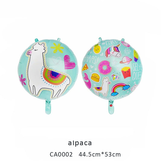 18inch alpaca round balloon MOQ 50PCS