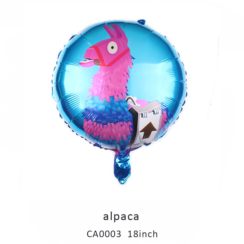 18inch alpaca round balloon MOQ 50PCS