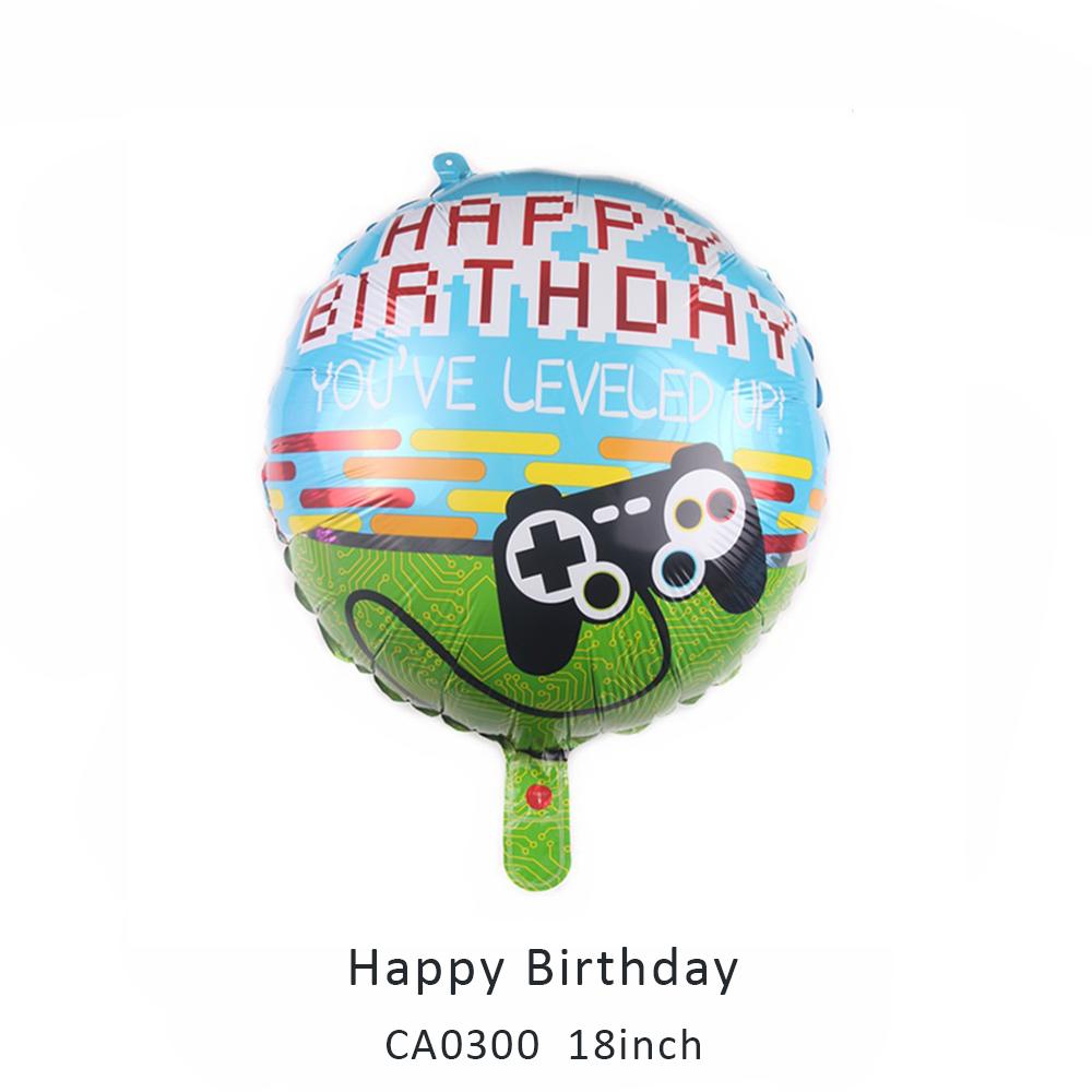 18inch happy birthday round balloon MOQ 50PCS