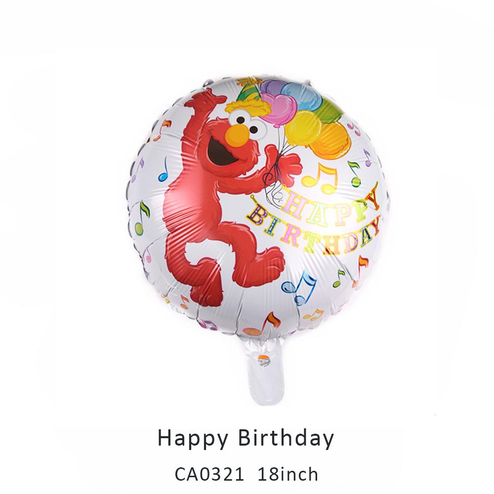 18inch happy birthday round balloon MOQ 50PCS