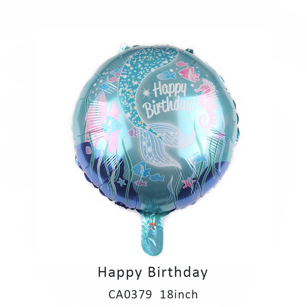 18inch happy birthday round balloon MOQ 50PCS