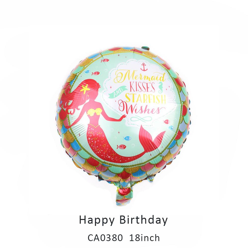 18inch happy birthday round balloon MOQ 50PCS