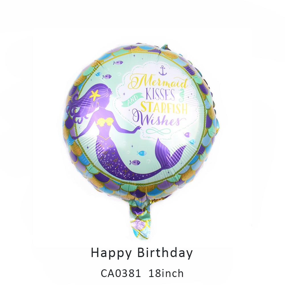 18inch happy birthday round balloon MOQ 50PCS