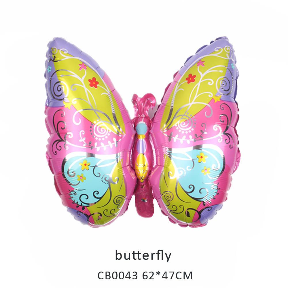 laser butterfly foil balloon MOQ 50pcs