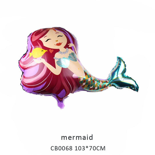 mermaid foil balloon MOQ 50pcs