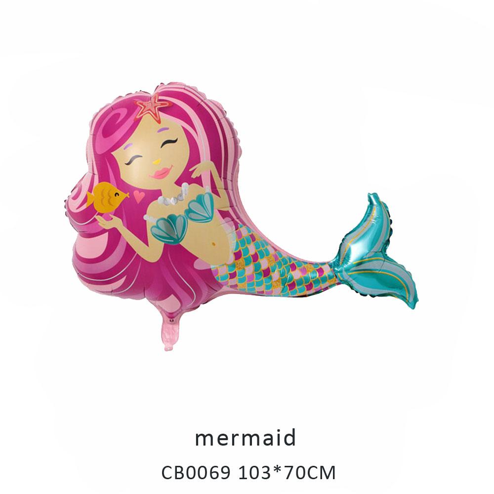 mermaid foil balloon MOQ 50pcs