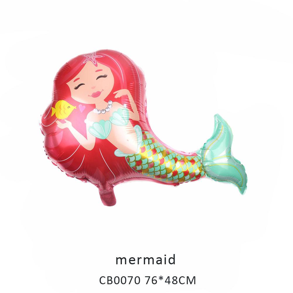 mermaid foil balloon MOQ 50pcs