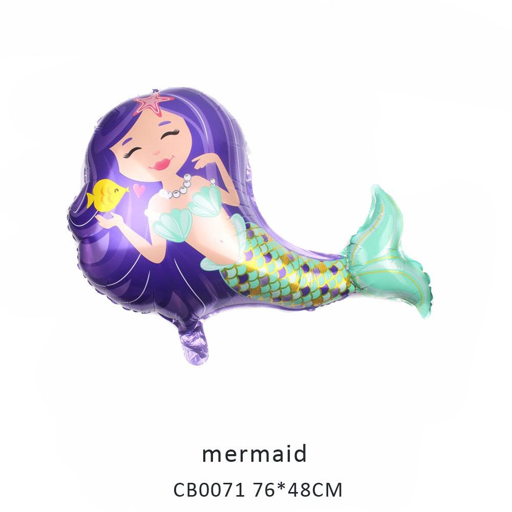 mermaid foil balloon MOQ 50pcs