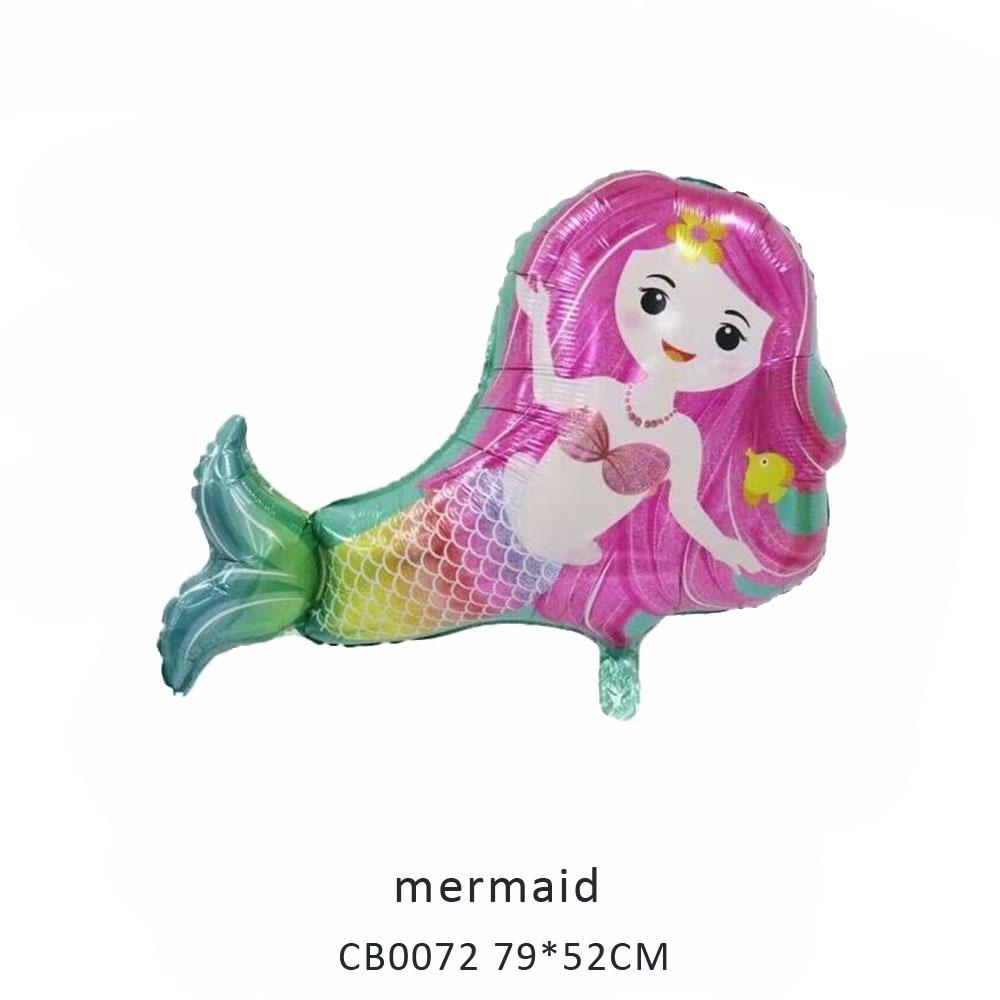 mermaid foil balloon MOQ 50pcs