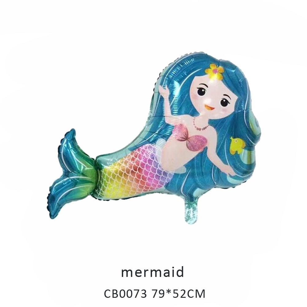 mermaid foil balloon MOQ 50pcs