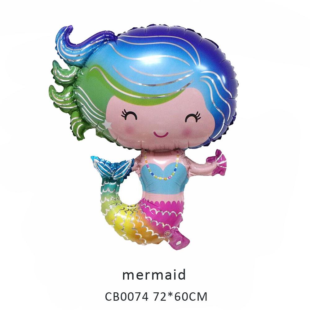 mermaid foil balloon MOQ 50pcs