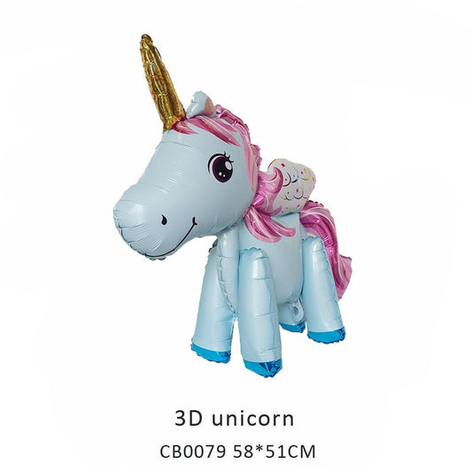 3D unicorn foil balloon MOQ 50pcs