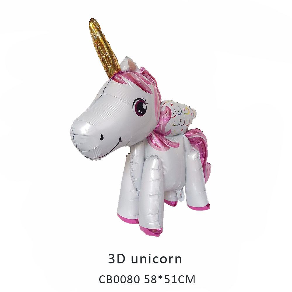 3D unicorn foil balloon MOQ 50pcs