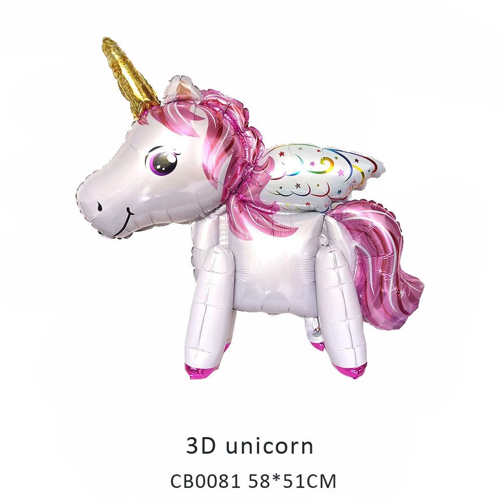 3D unicorn foil balloon MOQ 50pcs