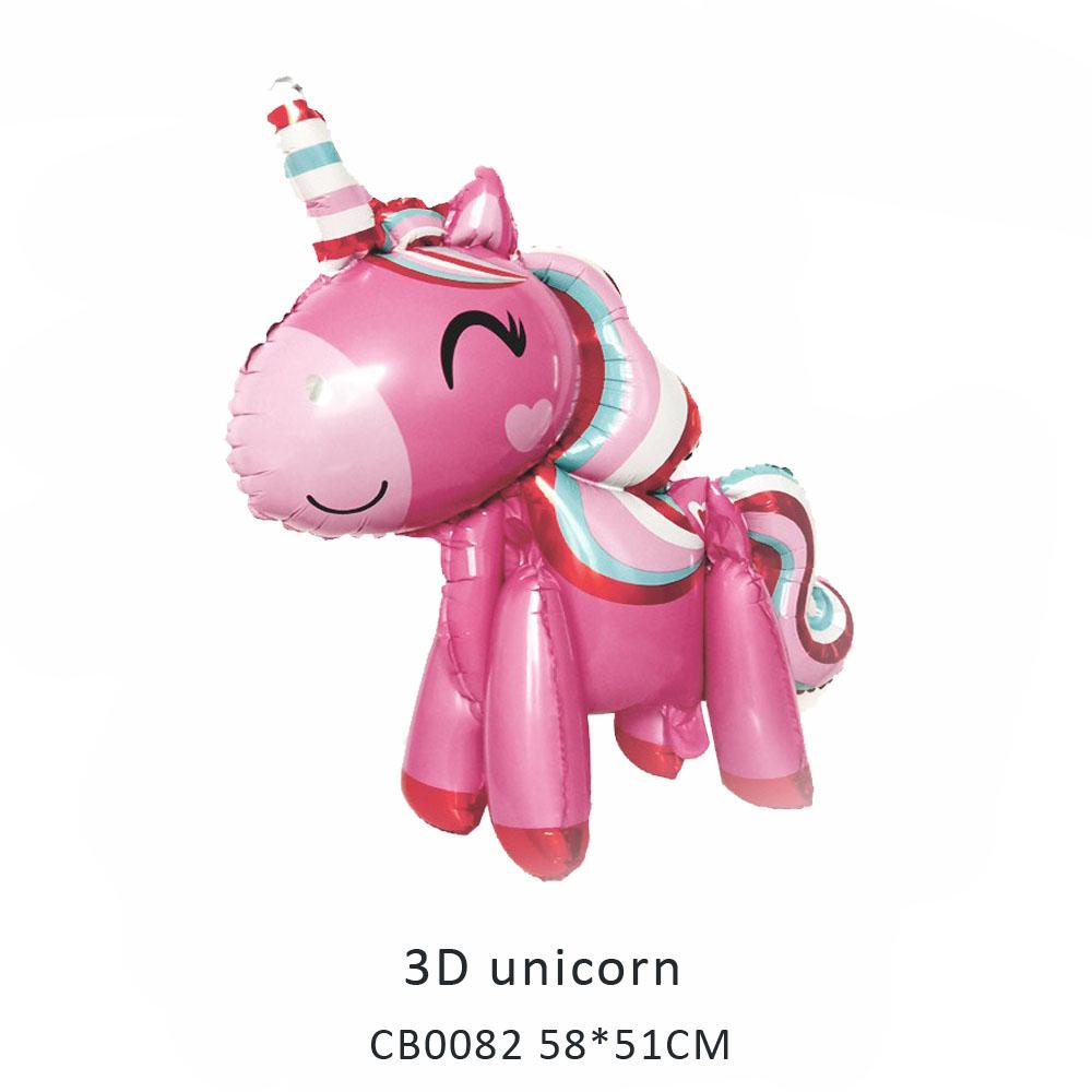 3D unicorn foil balloon MOQ 50pcs