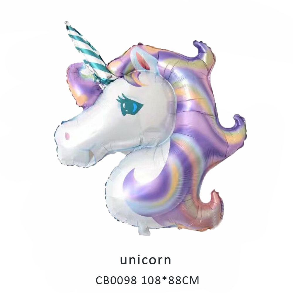 laser unicorn foil balloon MOQ 50pcs