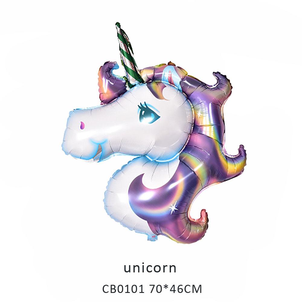 laser unicorn foil balloon MOQ 50pcs