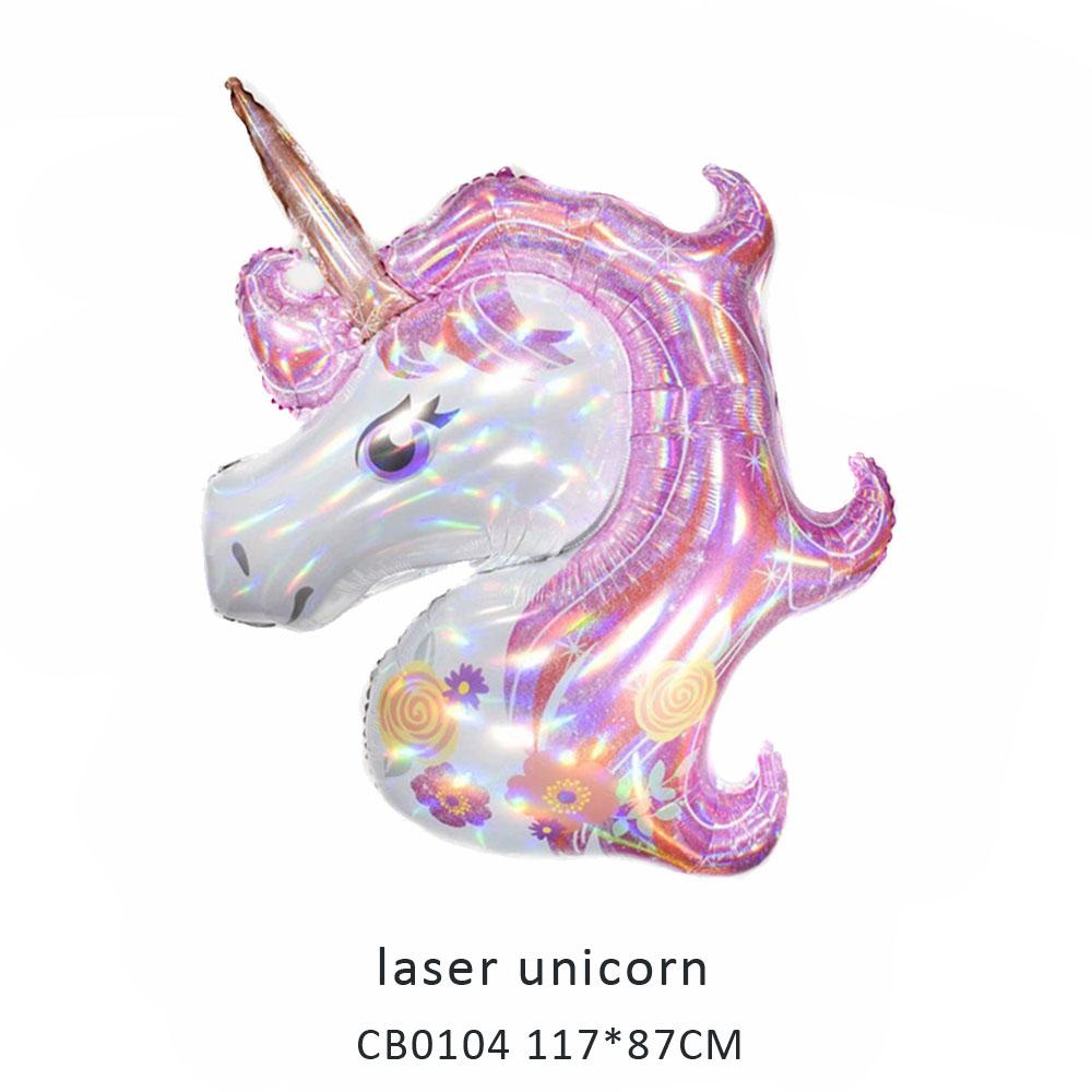 laser unicorn foil balloon MOQ 50pcs