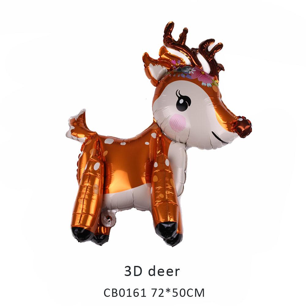 3D deer foil balloon MOQ 50pcs