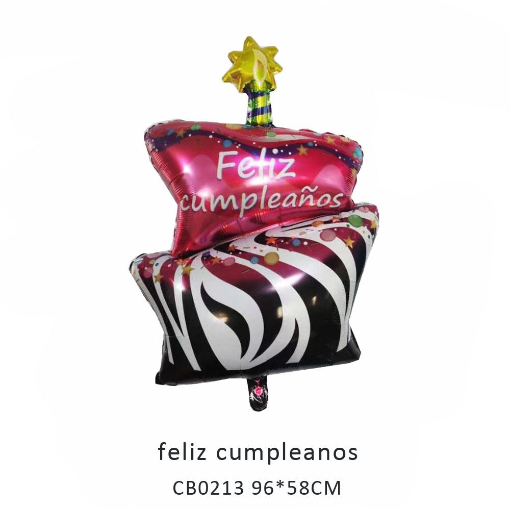 feliz cumpleanos foil balloon MOQ 50pcs