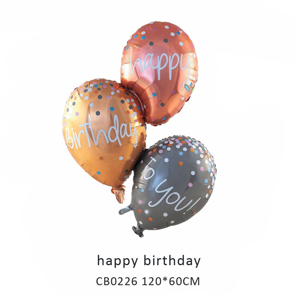 happy birthday foil balloon MOQ 50pcs