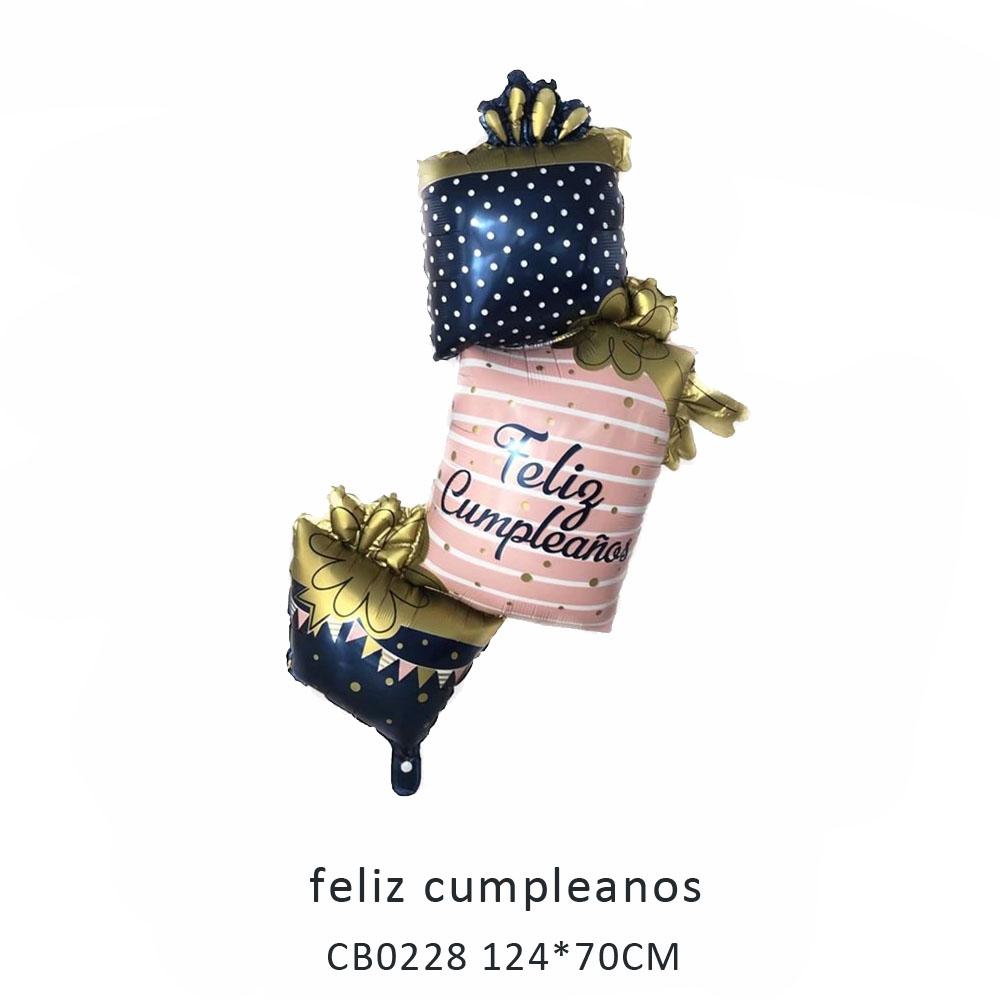 feliz cumpleanos foil balloon MOQ 50pcs