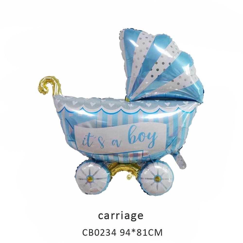 carriage foil balloon MOQ 50pcs