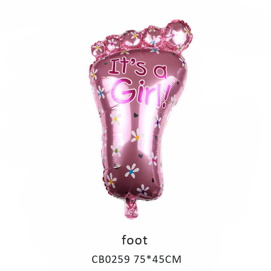 footprint foil balloon MOQ 50pcs