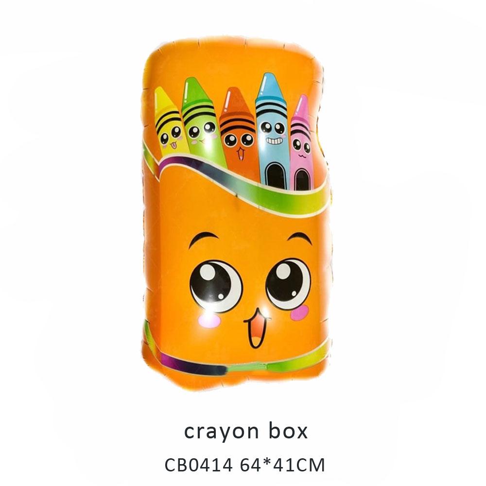 crayon foil balloon MOQ 50pcs