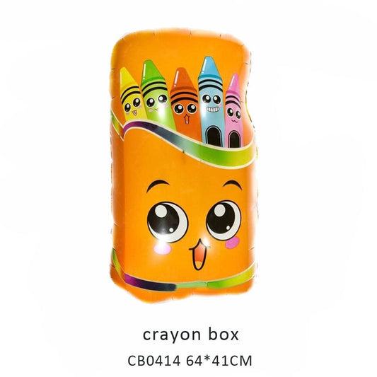 crayon foil balloon MOQ 50pcs