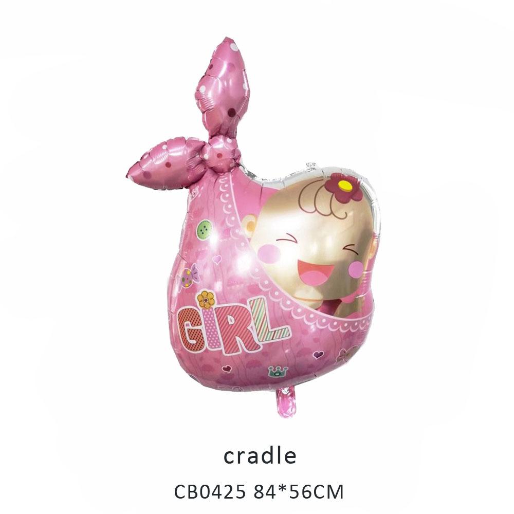 cradle foil balloon MOQ 50pcs