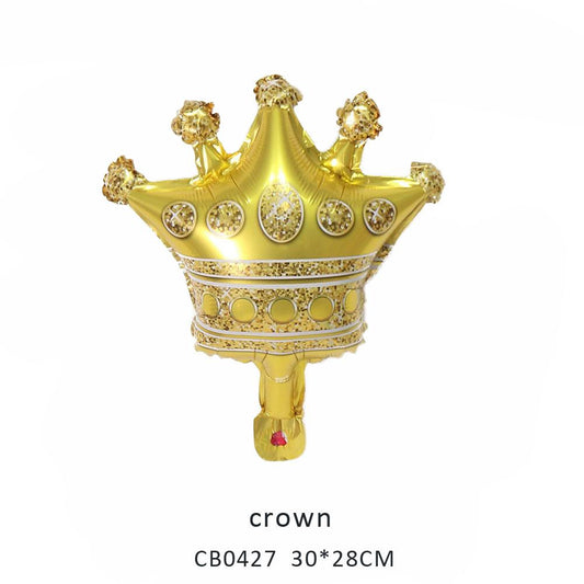 crown foil balloon MOQ 50pcs