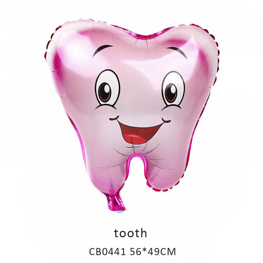 tooth foil balloon MOQ 50pcs