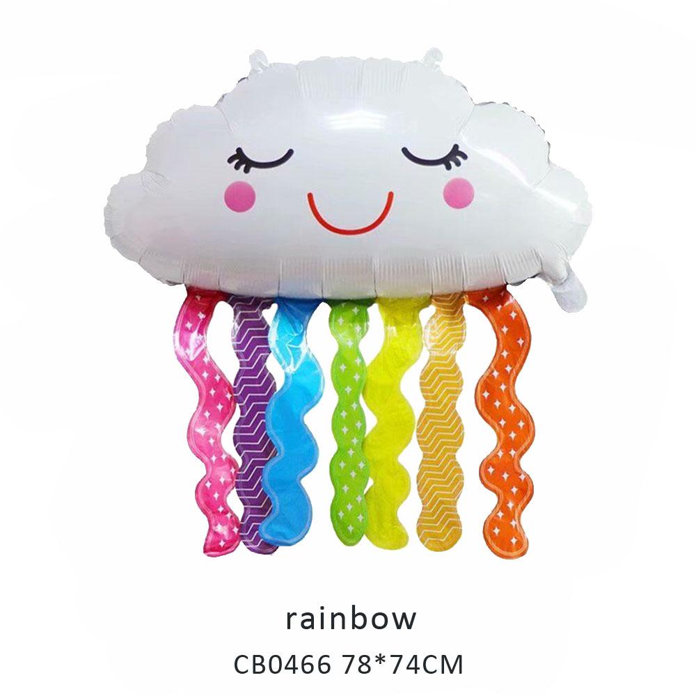 rainbow foil balloon MOQ 50pcs