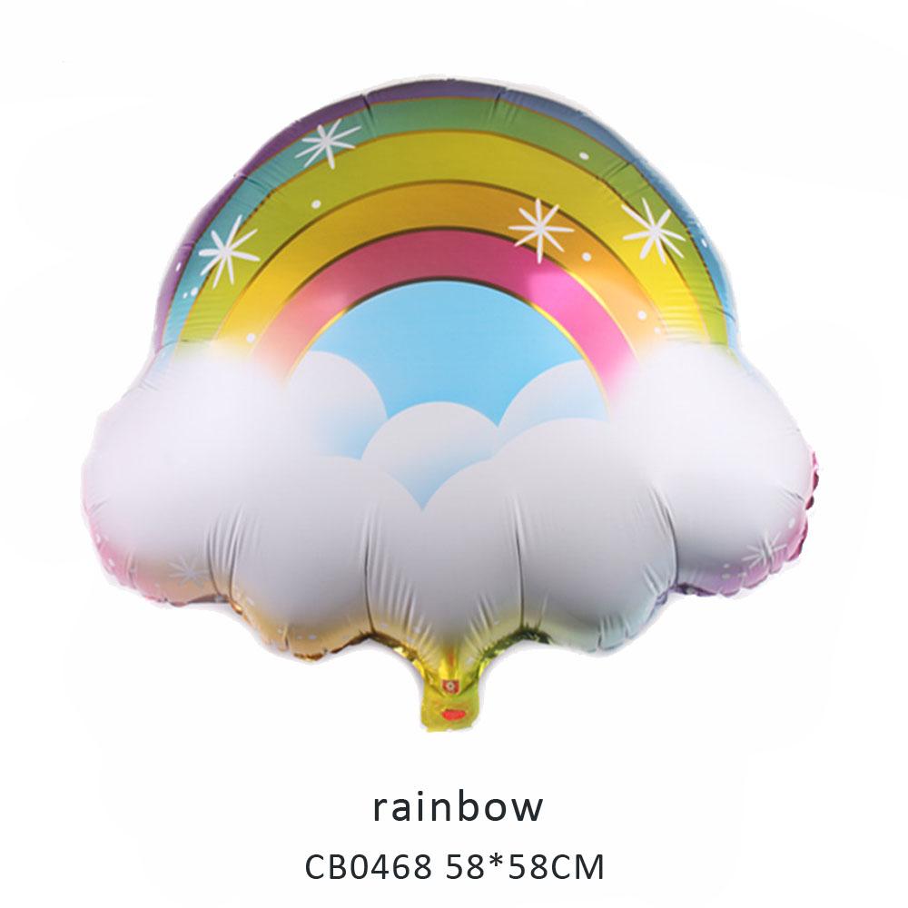 rainbow foil balloon MOQ 50pcs