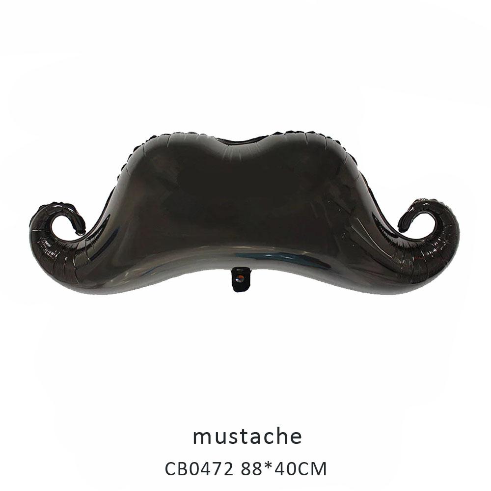 mustache foil balloon MOQ 50pcs