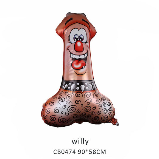 willy foil balloon MOQ 50pcs