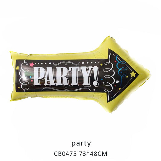 party foil balloon MOQ 50pcs