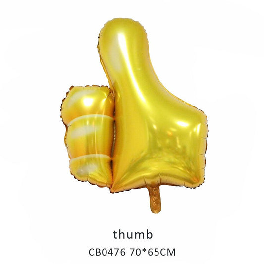 thumb foil balloon MOQ 50pcs