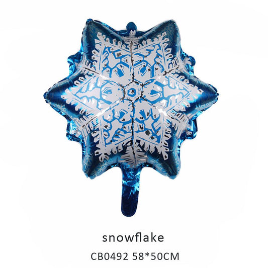 snowflake foil balloon MOQ 50pcs