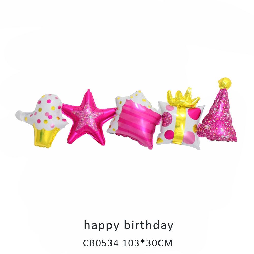 happy birthday foil balloon MOQ 50pcs