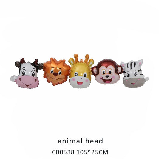 animal head foil balloon MOQ 50pcs